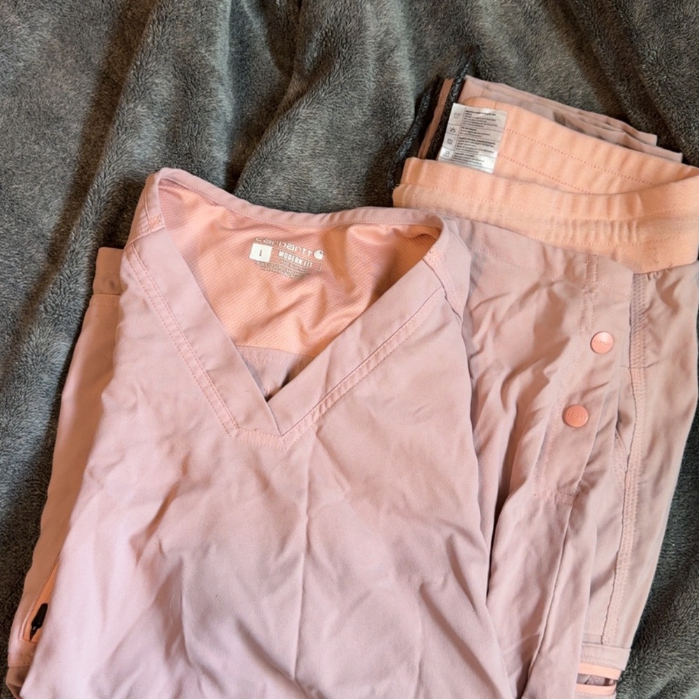 Carhartt Women's Pink Scrub Set